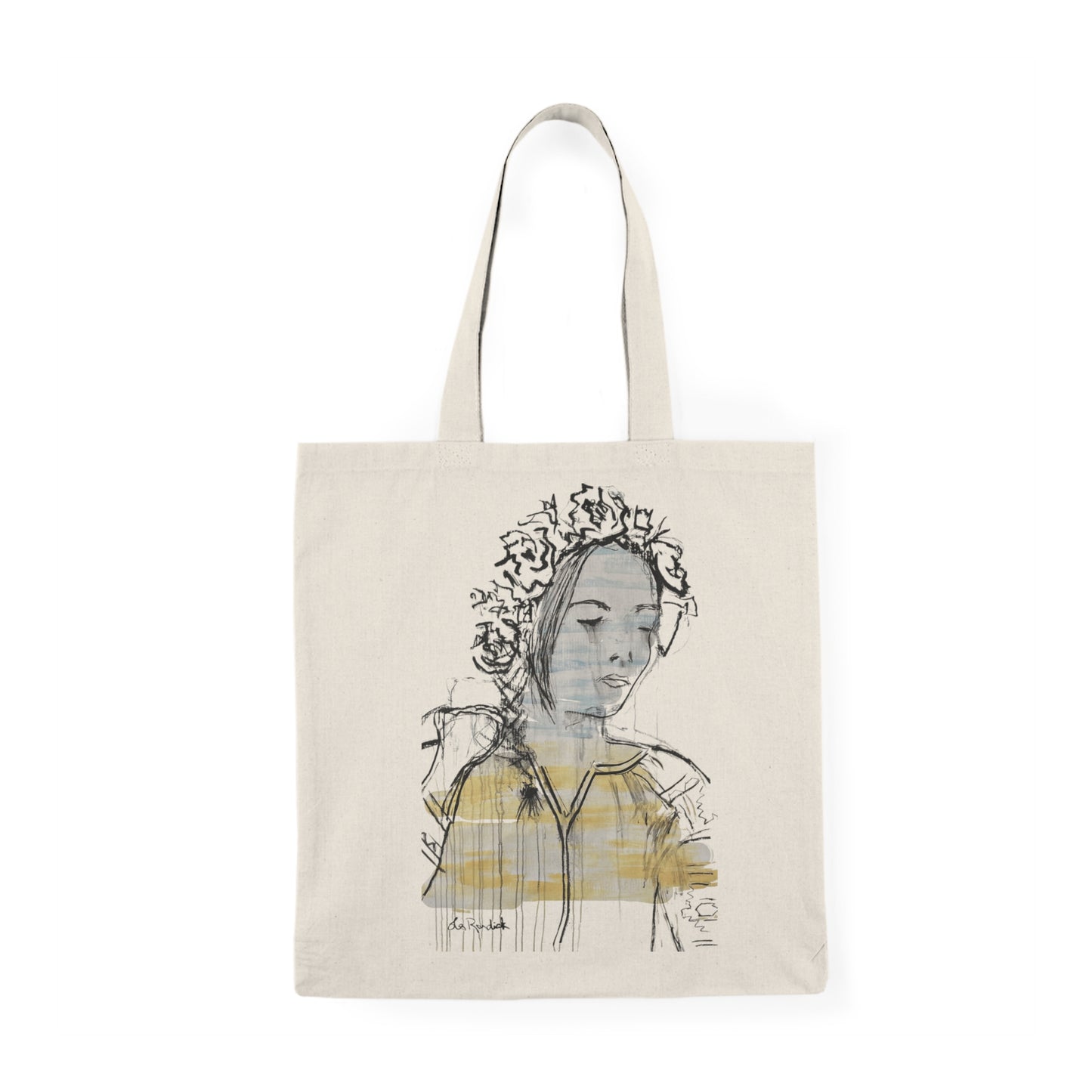 War Woman Ukrainian Flag - Natural Tote Bag