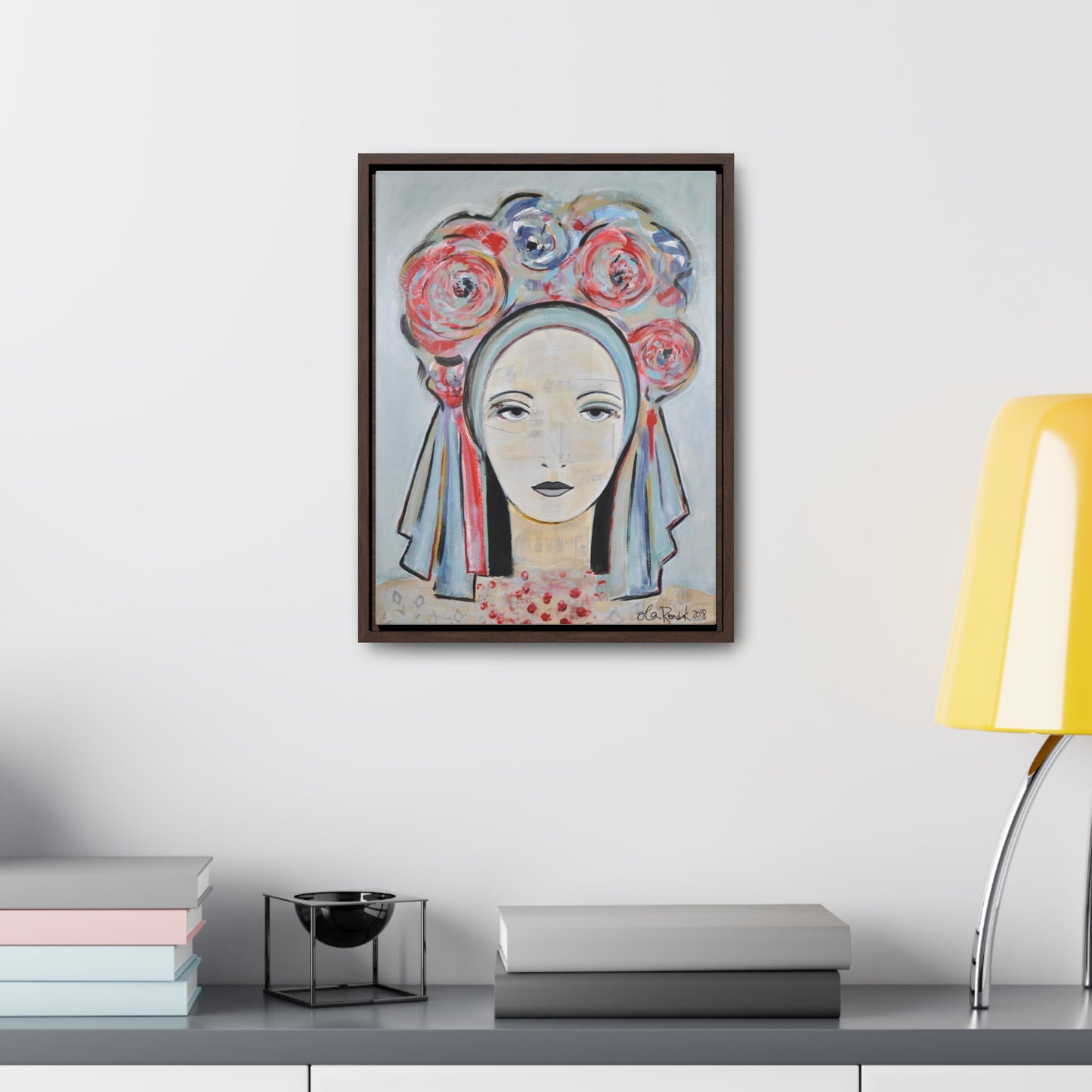 Vinok in Pastel - Gallery Canvas Wrap in Floating Frame