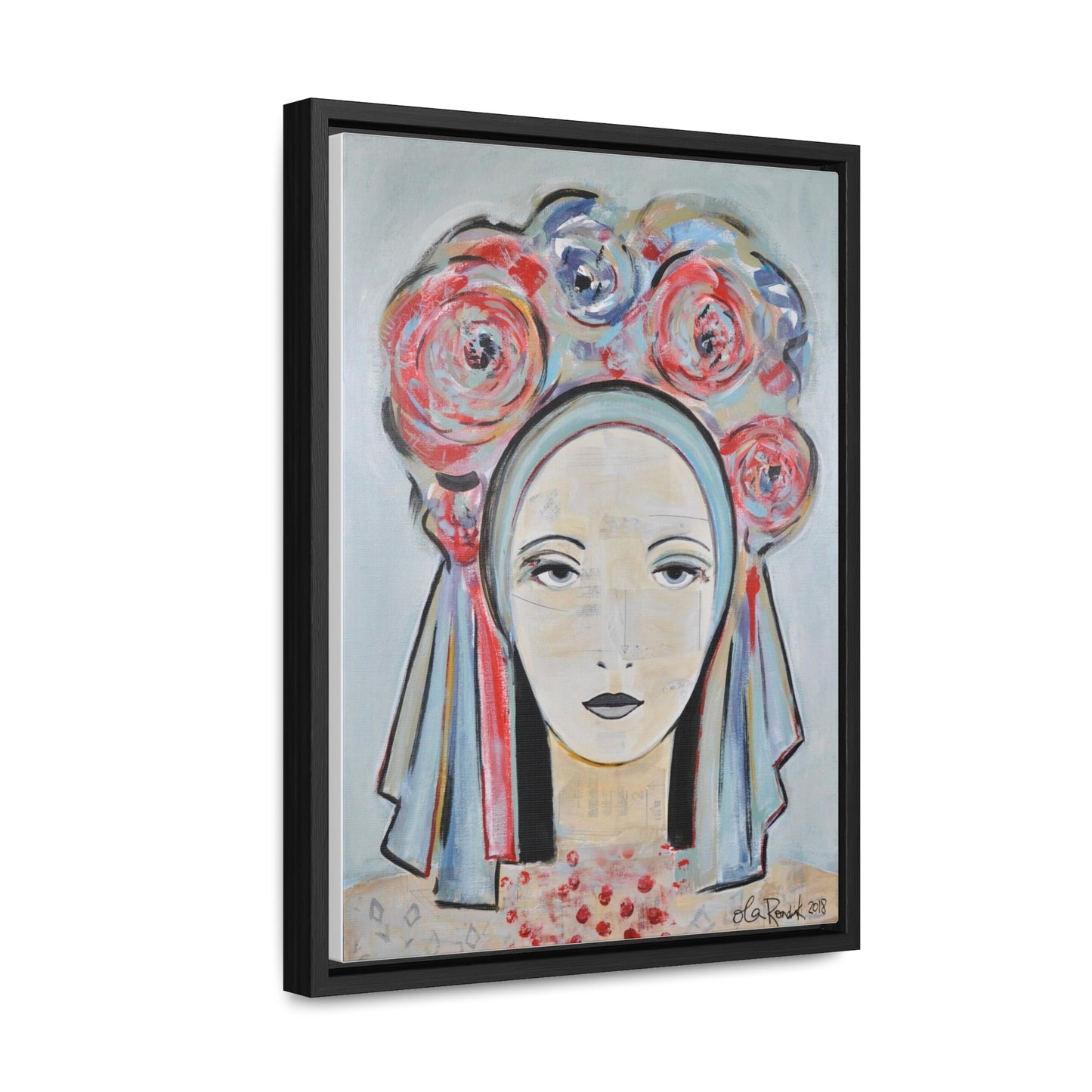 Vinok in Pastel - Gallery Canvas Wrap in Floating Frame